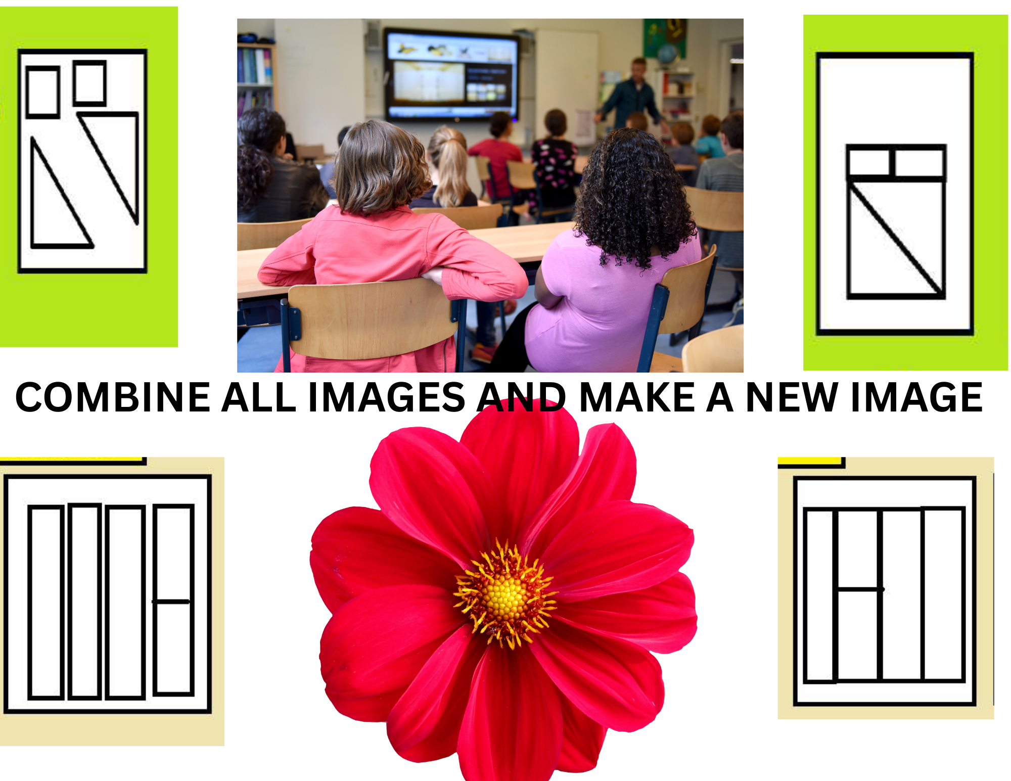 COMBINE ALL IMAGES AND MAKE A NEW IMAGE