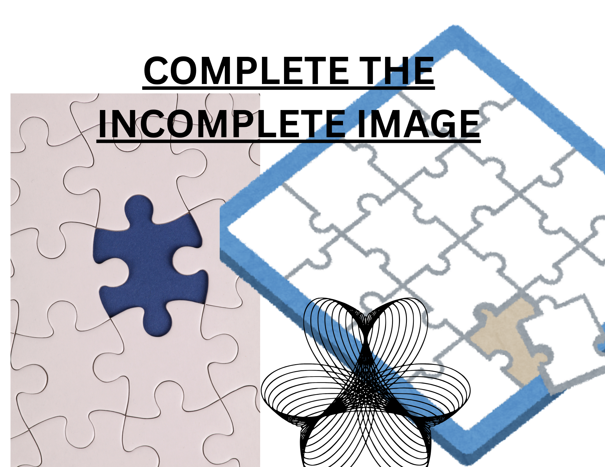 COMPLETE THE INCOMPLETE IMAGE